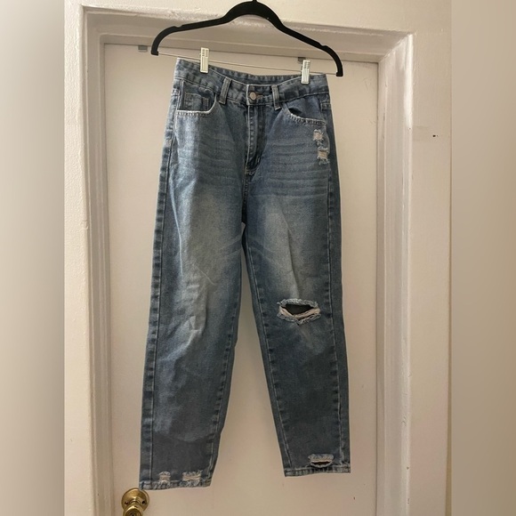 SHEIN distressed Jeans size Small / 4 - Picture 2 of 8